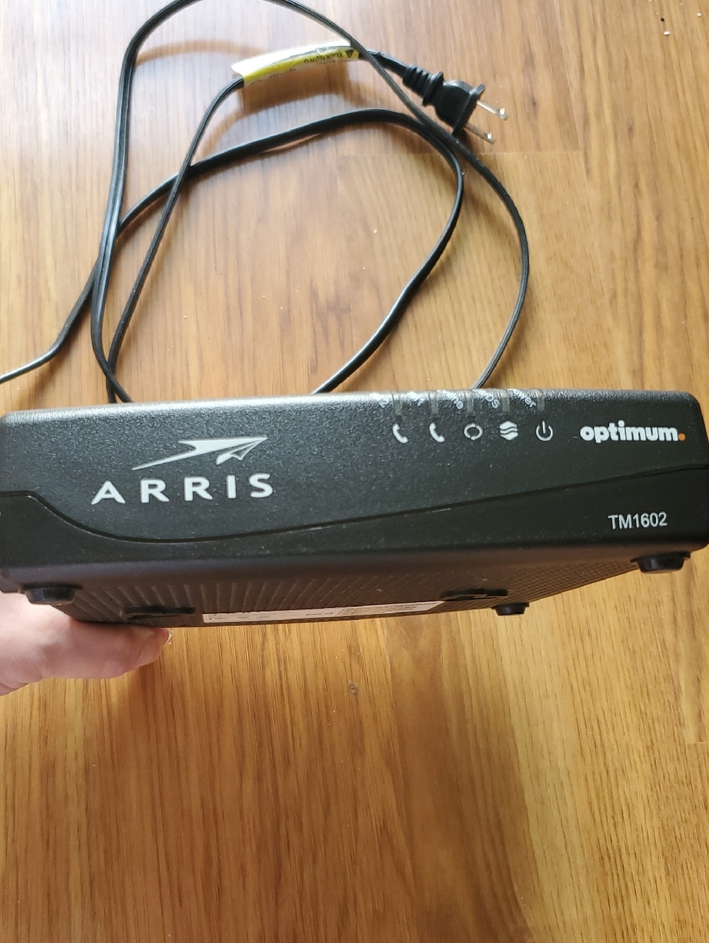 ARRIS TM1602 Cable Modem - Black Optimum Compatible